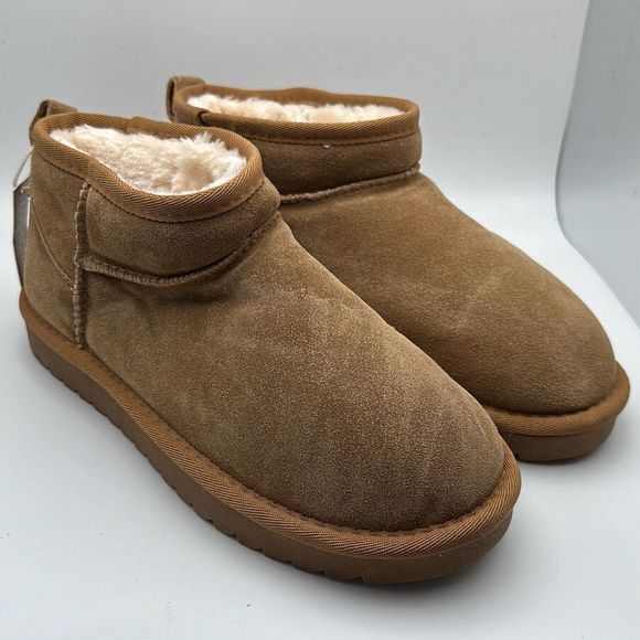 CUSHIONAIRE Women's pull on boot 7.5 CHESTNUT - Picture 1 of 7